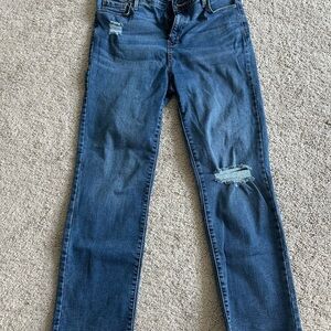Denizen from Levi's Blue Skinny Jeans with Distressed Detail